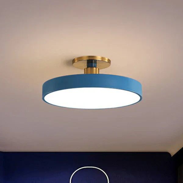 Nordic Glow LED plafondlamp met minimalistisch rond ontwerp en zacht sfeerverlichting