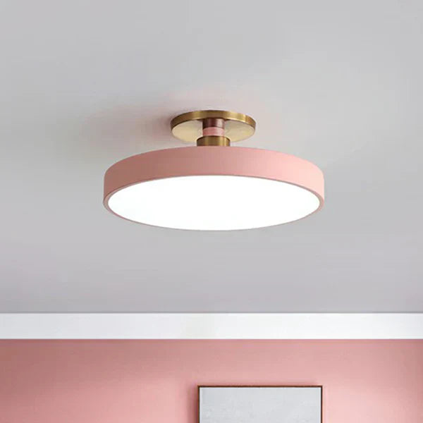 Nordic Glow LED plafondlamp met minimalistisch rond ontwerp en zacht sfeerverlichting