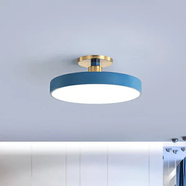 Nordic Glow LED plafondlamp met minimalistisch rond ontwerp en zacht sfeerverlichting