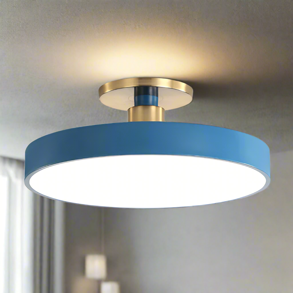 Nordic Glow LED plafondlamp met minimalistisch rond ontwerp en zacht sfeerverlichting