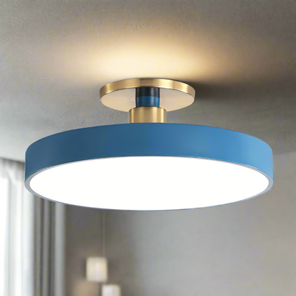 Nordic Glow LED plafondlamp met minimalistisch rond ontwerp en zacht sfeerverlichting