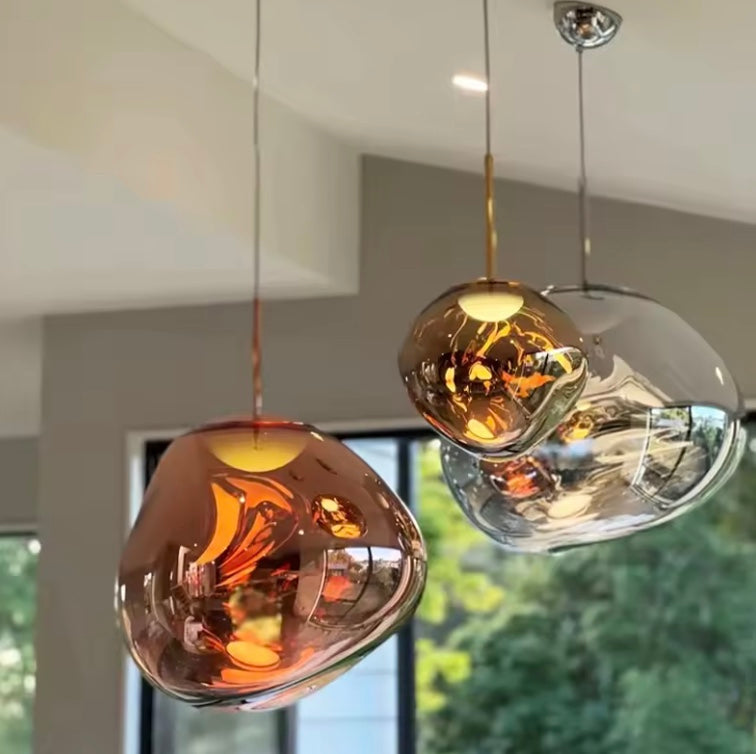 NordicGlow glazen hanglamp moderne Scandinavische plafondlamp