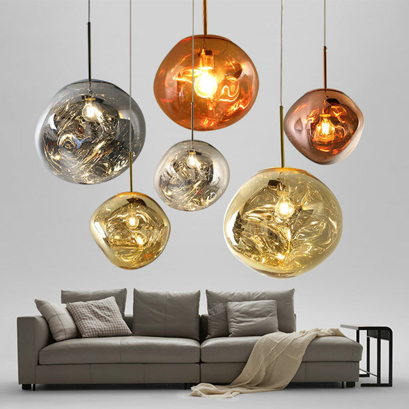 NordicGlow glazen hanglamp moderne Scandinavische plafondlamp