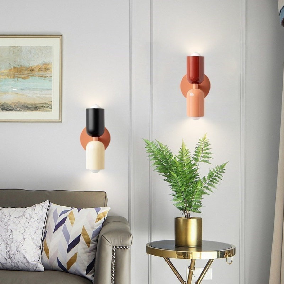 NordicGlow Minimalistische LED Wandlamp Scandinavische Binnenlamp