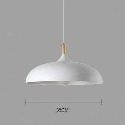 NordicOak Scandinavische eiken plafondlamp moderne LED hanglamp
