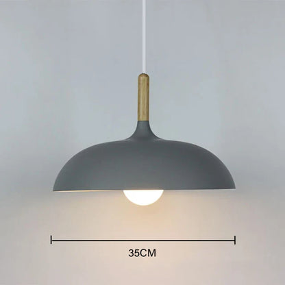 NordicOak Scandinavische eiken plafondlamp moderne LED hanglamp