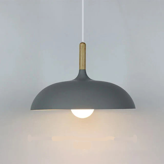 NordicOak Scandinavische eiken plafondlamp moderne LED hanglamp