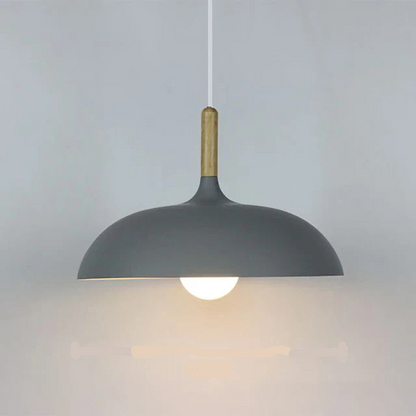 NordicOak Scandinavische eiken plafondlamp moderne LED hanglamp