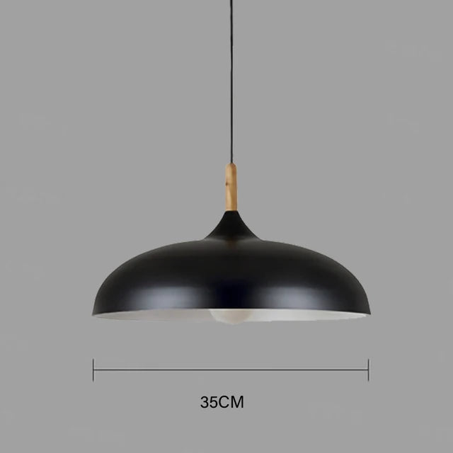 NordicOak Scandinavische eiken plafondlamp moderne LED hanglamp