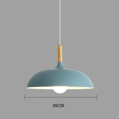 NordicOak Scandinavische eiken plafondlamp moderne LED hanglamp