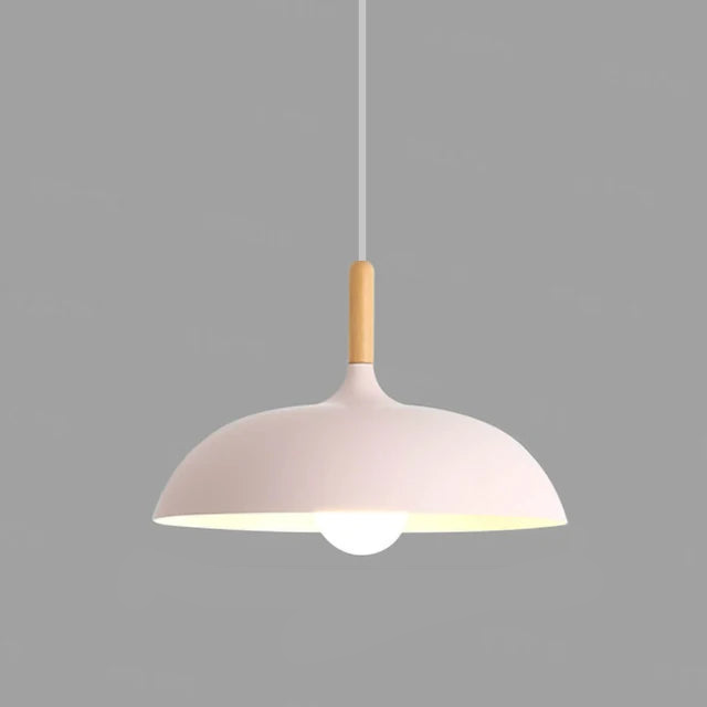 NordicOak Scandinavische eiken plafondlamp moderne LED hanglamp