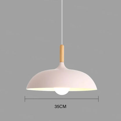 NordicOak Scandinavische eiken plafondlamp moderne LED hanglamp