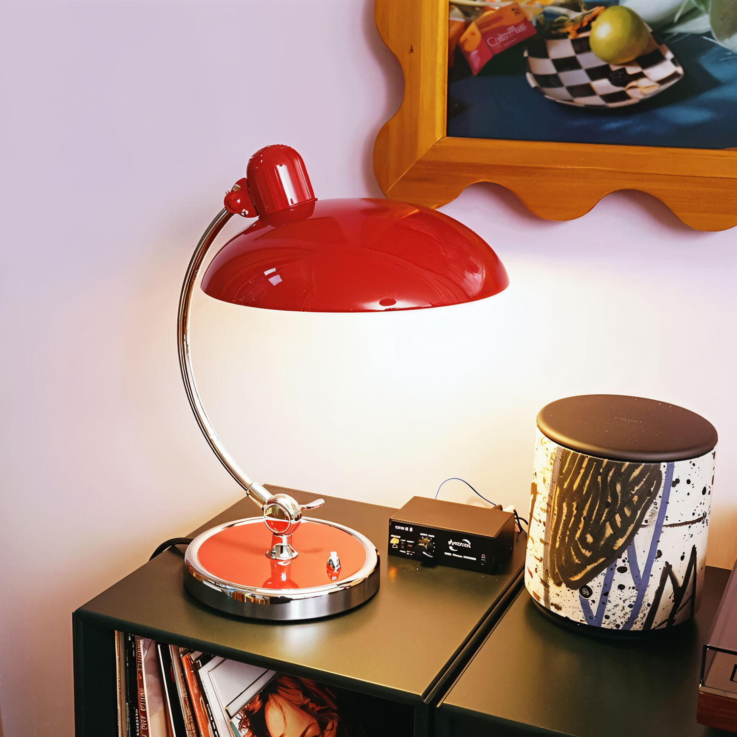 NostaChic vintage ijzeren koepeltafellamp verstelbare bureau- en leeslamp