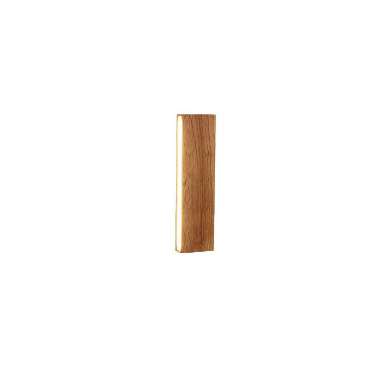 OakBeam Massief Houten LED Wandlamp Minimalistische Natuurlijke Lamp