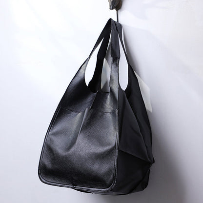 Oversized leren weekendtas stijlvolle reistas