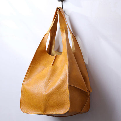 Oversized leren weekendtas stijlvolle reistas
