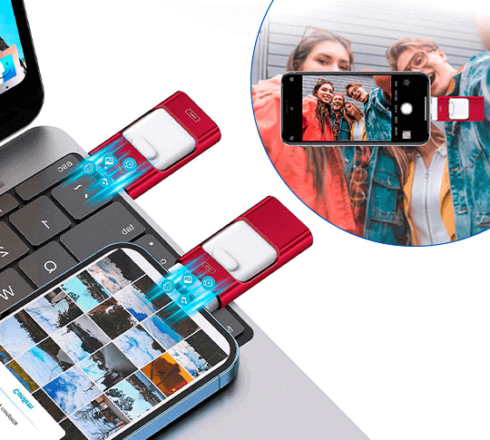 PhoneStick directe foto back-up schijf multi-apparaat opslag