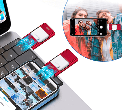 PhoneStick directe foto back-up schijf multi-apparaat opslag