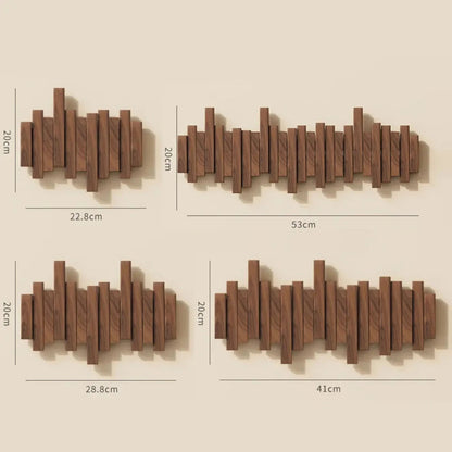 Piano Houten Wandkapstok met 5 Haken