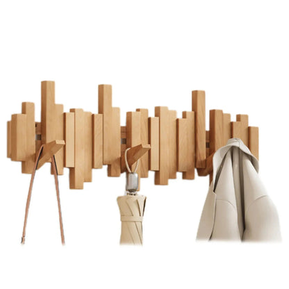Piano Houten Wandkapstok met 5 Haken