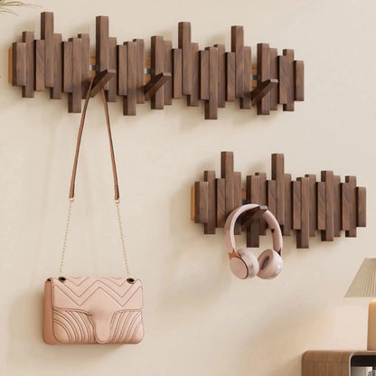 Piano Houten Wandkapstok met 5 Haken