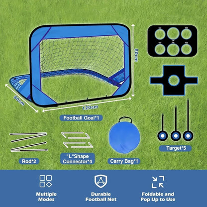 PlayMax opvouwbaar voetbaldoel draagbaar kindersoccer net
