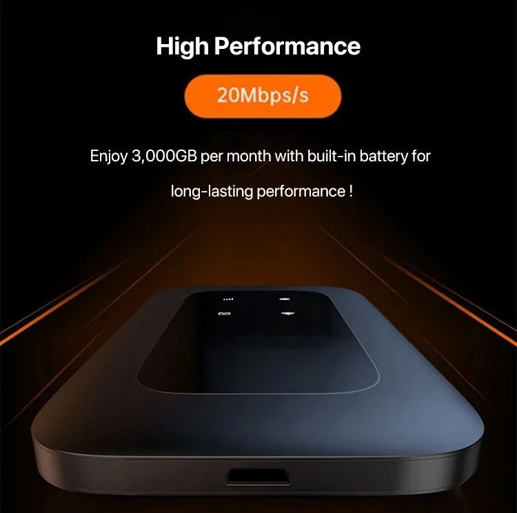 Draagbare 5G Wi-Fi-router met hoge snelheid mobiele hotspot en ondersteuning voor meerdere apparaten