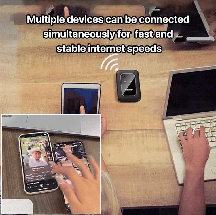 Draagbare 5G Wi-Fi-router met hoge snelheid mobiele hotspot en ondersteuning voor meerdere apparaten
