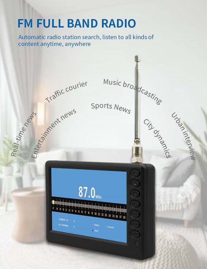 Draagbare 9 inch mini LED TV – oplaadbare batterij breedbeeldtelevisie