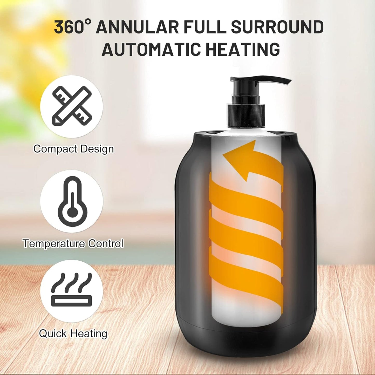 Draagbare elektrische massageolieverwarmer digitale temperatuurregeling