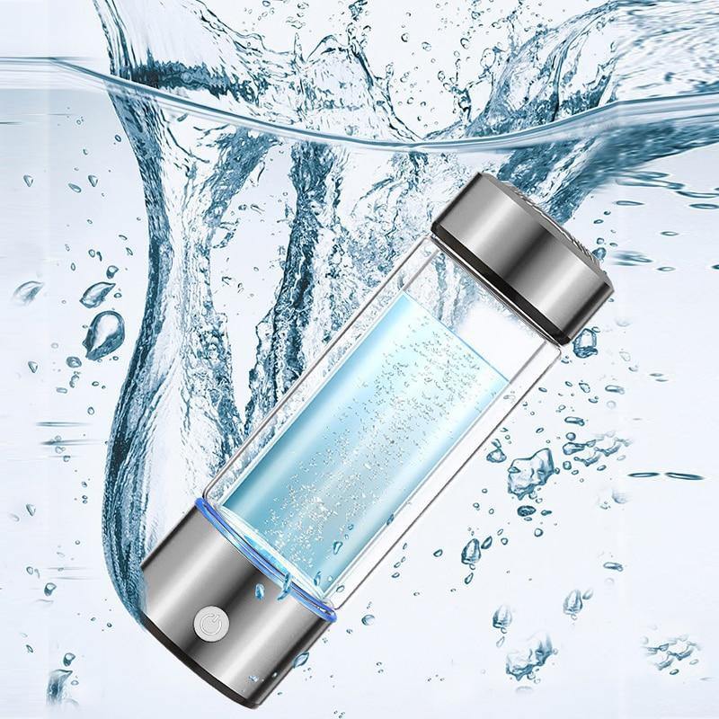 Draagbare Waterstof Waterfles met Oplaadbare Ionisator