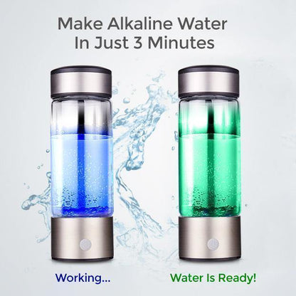 Draagbare Waterstof Waterfles met Oplaadbare Ionisator