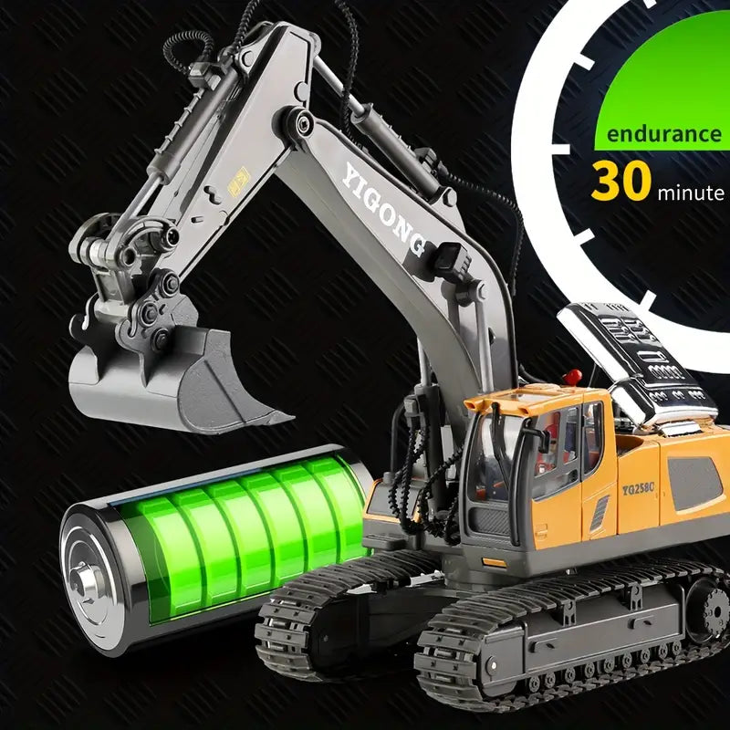 Premium afstandsbediening graafmachine realistisch RC graafspeelgoed