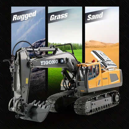 Premium afstandsbediening graafmachine realistisch RC graafspeelgoed