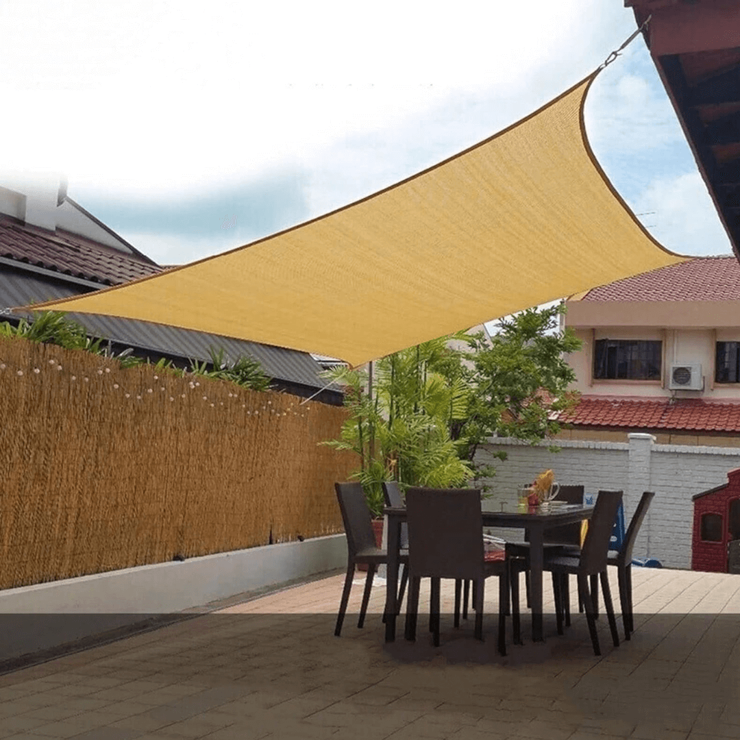 Premium UV-blokkerend schaduwnet voor tuin, terras en buitenzonbescherming
