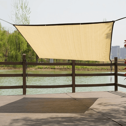 Premium UV-blokkerend schaduwnet voor tuin, terras en buitenzonbescherming