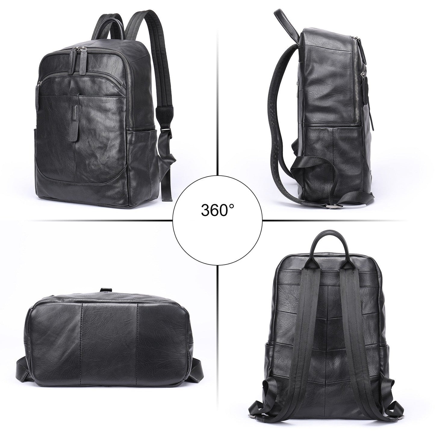 Prestige Voyager Leren Rugzak Laptop Tas 15,6 Inch