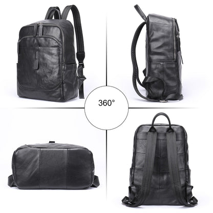 Prestige Voyager Leren Rugzak Laptop Tas 15,6 Inch