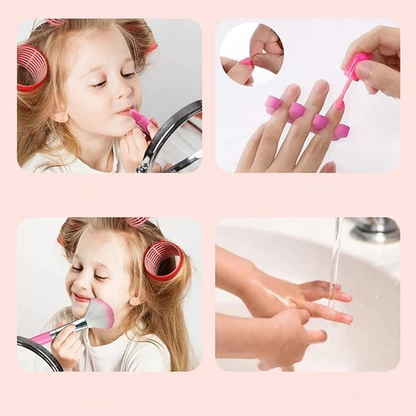 Princess Glamour kinderspeelset make-up veilige rollenspel cosmetica set