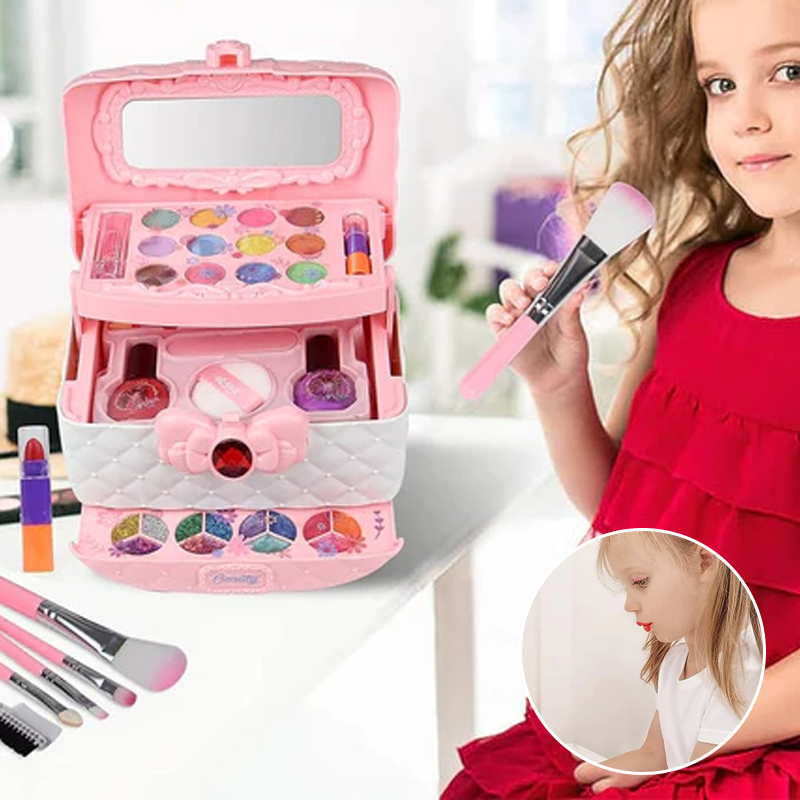 Princess Glamour kinderspeelset make-up veilige rollenspel cosmetica set