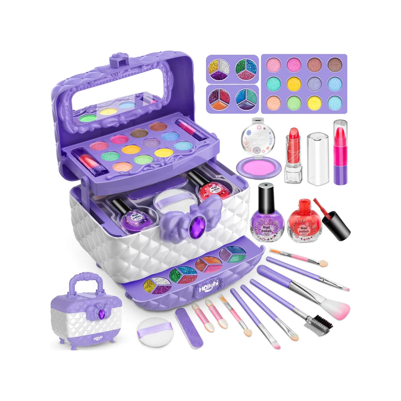 Princess Glamour kinderspeelset make-up veilige rollenspel cosmetica set