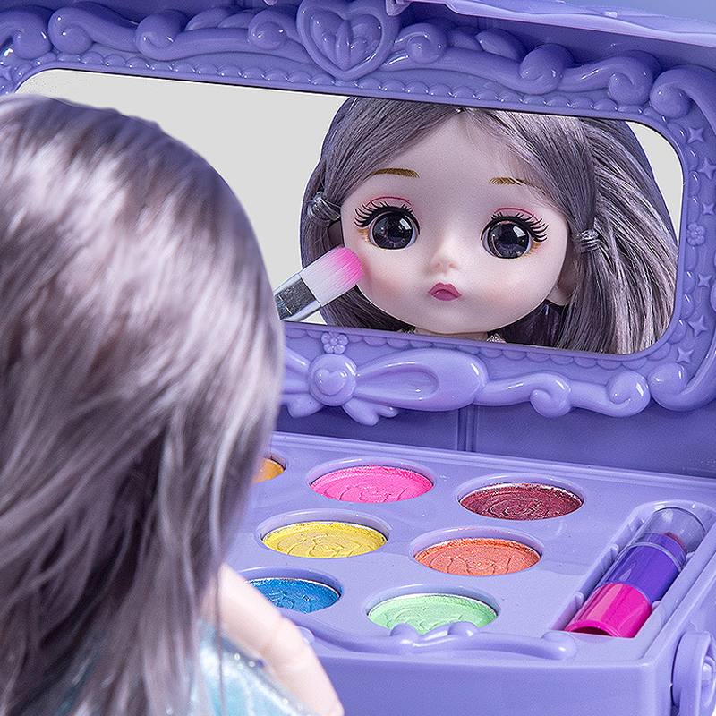 Princess Glamour kinderspeelset make-up veilige rollenspel cosmetica set