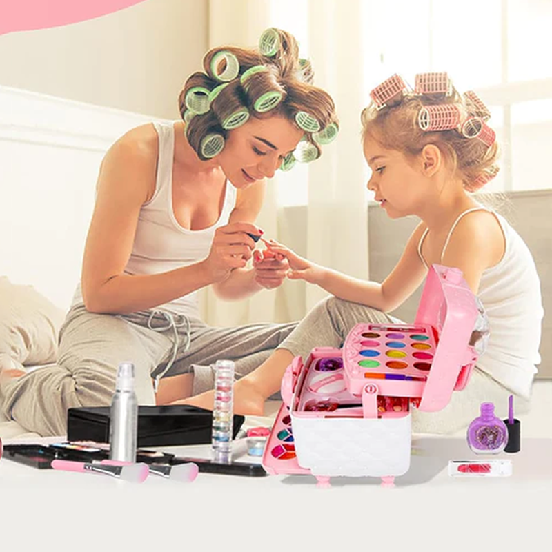 Princess Glamour kinderspeelset make-up veilige rollenspel cosmetica set