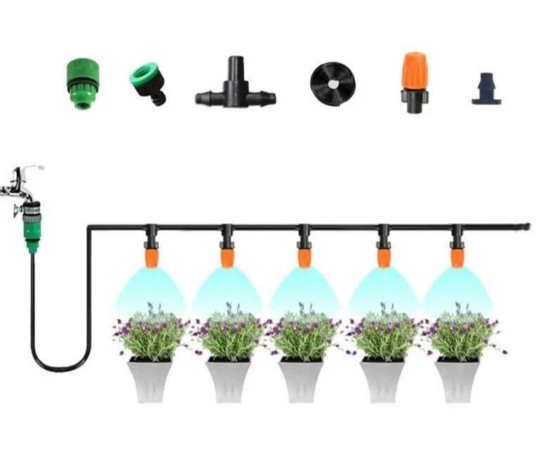 Pro sproeierset tuin irrigatiesysteem met verstelbare sproeikoppen