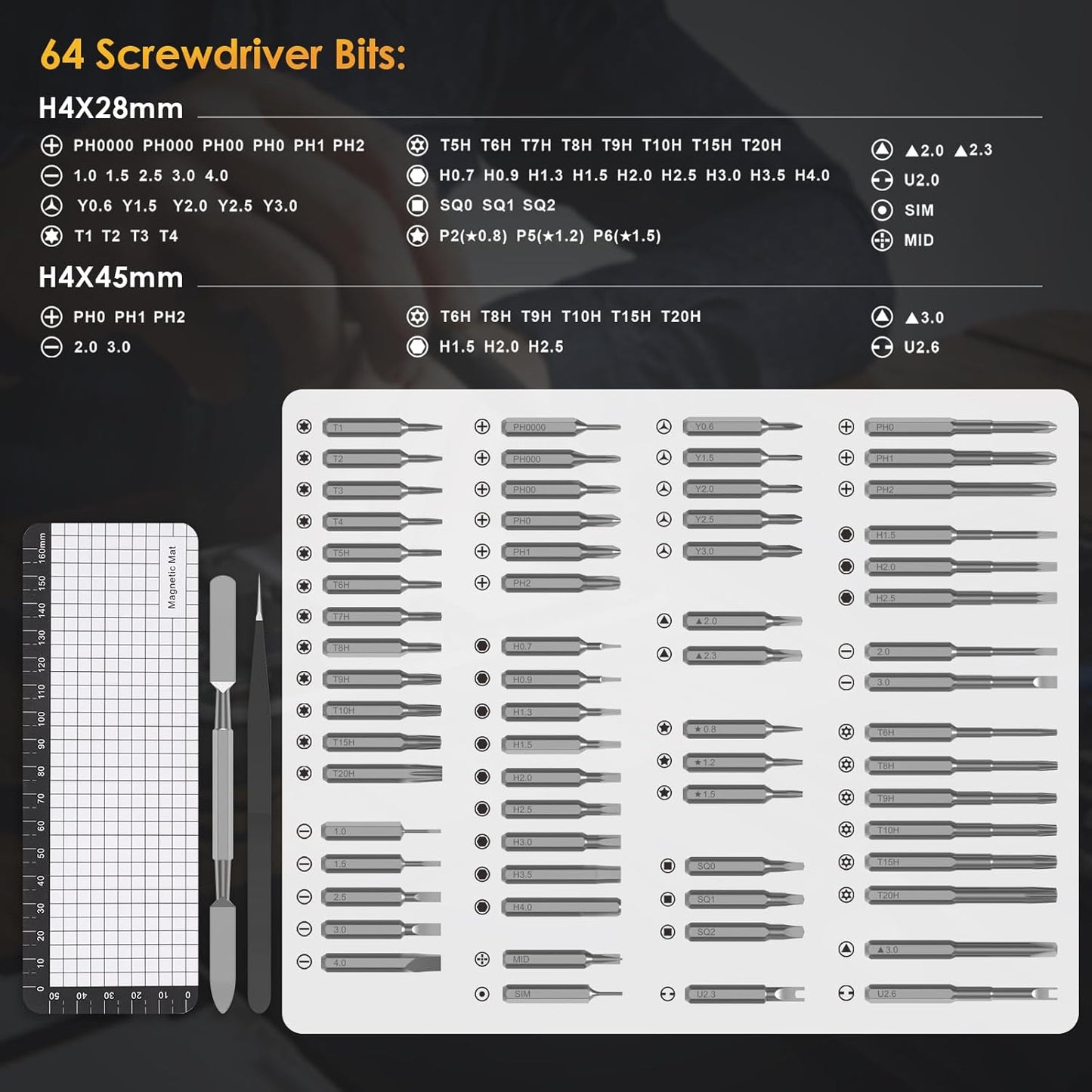 ProFix 68-in-1 elektrische precisie schroevendraaierset voor elektronica reparatie
