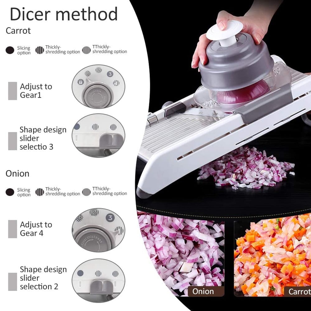 ProSlice mandoline groentesnijder met precisie verstelbare messen
