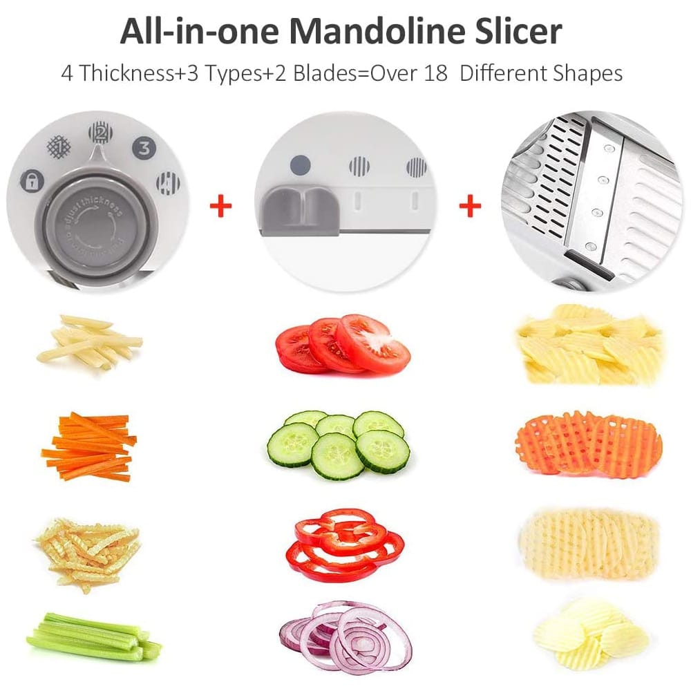 ProSlice mandoline groentesnijder met precisie verstelbare messen