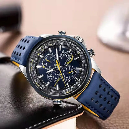 Quartz Chronograaf Herenhorloge Roestvrijstalen Waterdicht Polshorloge