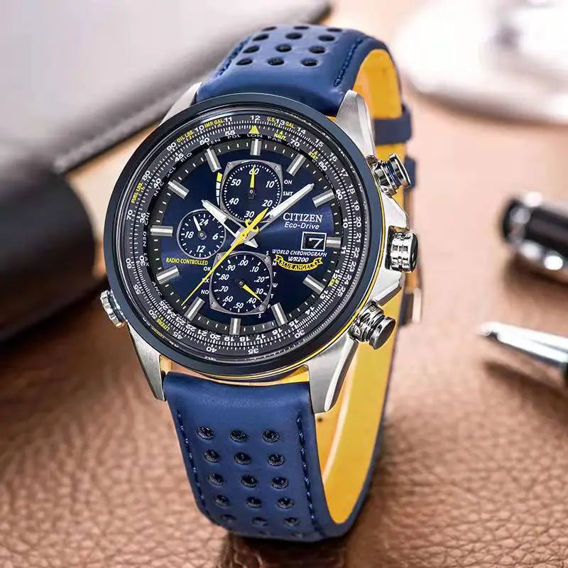 Quartz Chronograaf Herenhorloge Roestvrijstalen Waterdicht Polshorloge