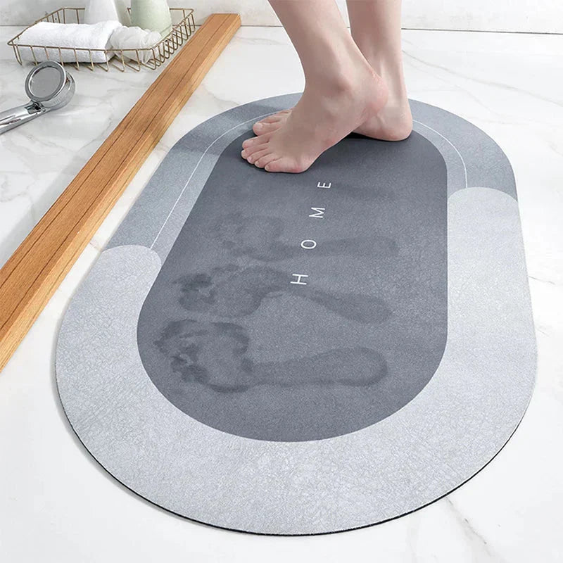 Sneldrogende antislip vloermat voor veiligheid in badkamer en hal